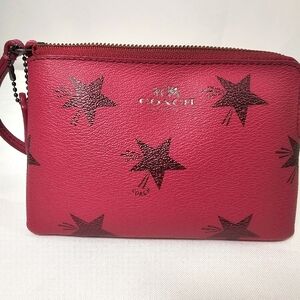 Coach Wristlet ~ With A Sparkle Star Print